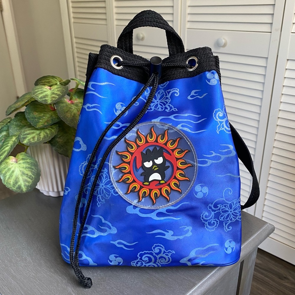 Vintage 1998 Sanrio Badtz Maru Blue PVC Sling / Shoulder Bag